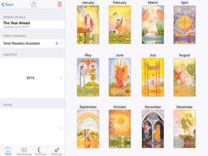 Tarot & Numerology App for iOS on iPad