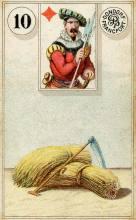 Lenormand Card 10 Scythe Meaning & Combinations