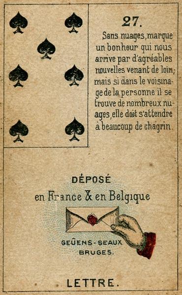 Petit Jeu Lenormand, Sample Deck card #2
