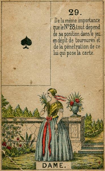 Petit Jeu Lenormand, Sample Deck card #4