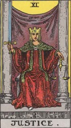 Justice Tarot card meaning and interpretation