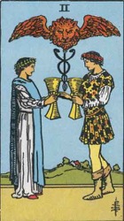 Two of Cups Tarot card meaning and interpretation