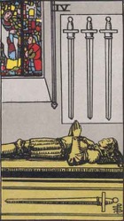 Four of Swords Card Meaning