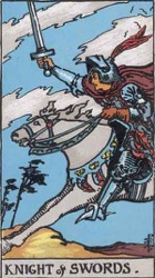 Knight of Swords Tarot card meaning and interpretation