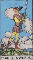 Page of Swords Tarot card meaning and interpretation