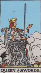 Queen of Swords Tarot card meaning and interpretation