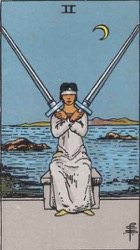 Two of Swords Tarot card meaning and interpretation