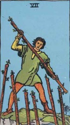 Seven of Wands Card Meaning