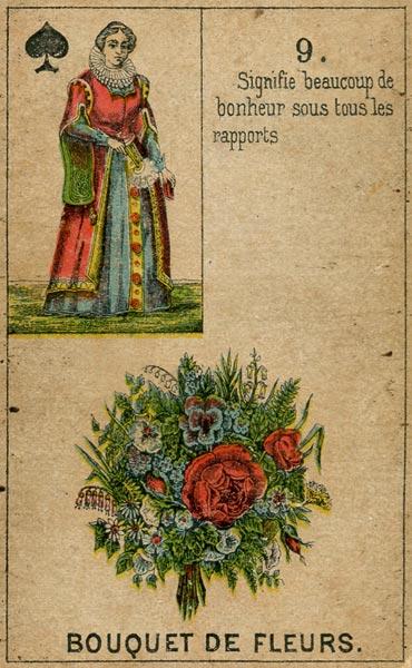 Lenormand Card 9 Bouquet of Flowers Meaning & Combinations
