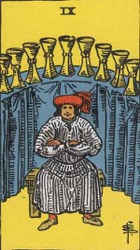 Nine of Cups Tarot card meaning and interpretation