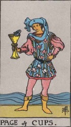 Page of Cups Tarot card meaning and interpretation