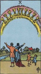 The Ten of Cups Card