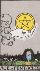 Suit of Pentacles Ace Card