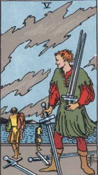 Five of Swords Tarot card meaning and interpretation