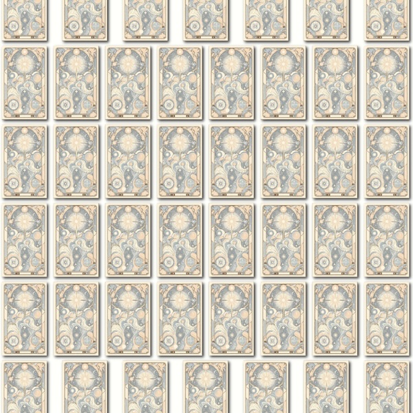 Cards arranged in a grid